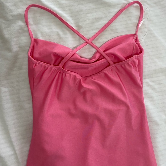 New Draped Satin Mini Dress - Picture 4 of 5